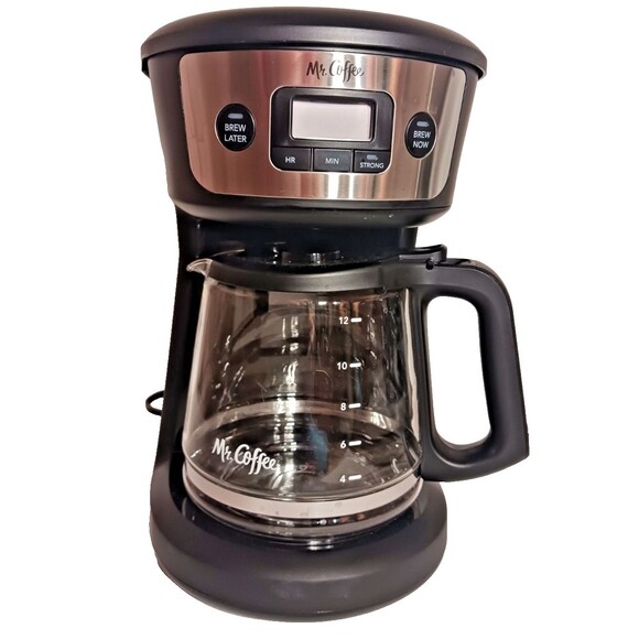 Mr. Coffee 12 Cup Programmable Coffee Maker with Strong Brew, Stainless Clean - Picture 2 of 9